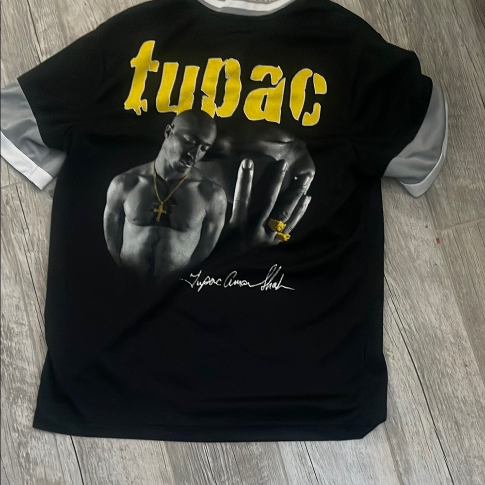 Black and Gray Graphic Men's Shirt
